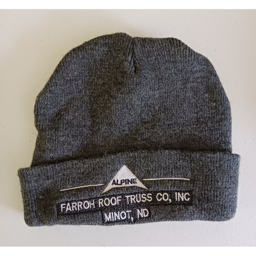 Cap America, knit hat,‎ Farroh Roof Truss Company North Dakota #madeInAmerica